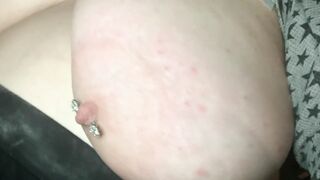 Risky Smoking public with my BBW Hooters out