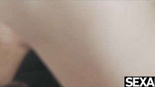 View her Huge Natural Titted Bouncing as she Riding his Penis Rough