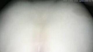 Succulent Samantha swallowing a load after getting bent over