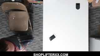 19 Year Old Avi Love is poked inside the ass by guard