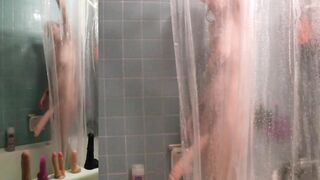 Taking a Shower, Wash myself and my Sex Toys