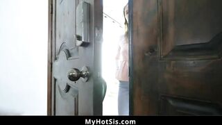Step Brother Fucks Sister and her Bae BFF