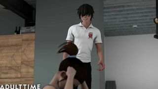 ADULT TIME - Cartoon Sex University Prodigy wants to Performance his Stepsis everything he's Learned