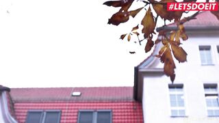 HORNYHOSTEL - Long Breasts German Tourist Gabi Gold Gets Nailed by a Long African Dick Full Tape
