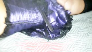 Hottie Young Masked Orgasmic mom into Purple Corset Sexual Bj and Doggy