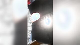 Older Leather BBW Booty, Assjob