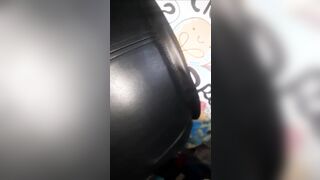 Older Leather BBW Booty, Assjob