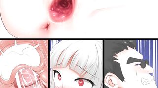 Cerbeus have Sex with Lucifer and Making Pancakes - Helltaker Animated Comic