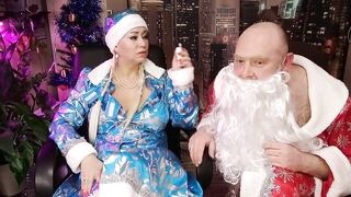 Santa Claus hard and roughly fucks Snow Maiden... #XMAS