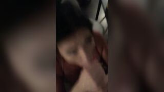 big black cock Jizzes into the Mouth of a Cheating Older British