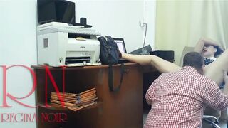 SPY CAMERA INTO OFFICE. Lady Boss and Employee. Snatch Lick.