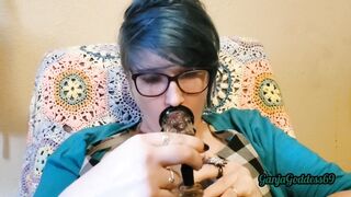 Ugly Fat Women inside Old Lady Underwear wants to Read you
