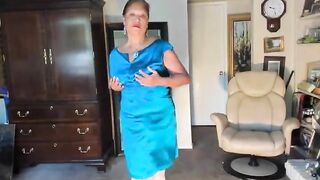 Old Latine Woman Dancing Striptease & Masturbating