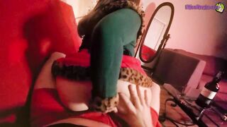 Sexual Little Elf ride your Candy CANE this Christmas! -