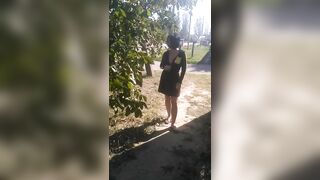 My first Outdoor Nudity on the Street - VikkiSexy