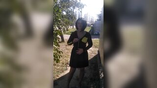 My first Outdoor Nudity on the Street - VikkiSexy
