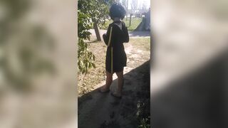My first Outdoor Nudity on the Street - VikkiSexy