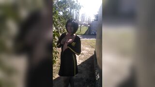 My first Outdoor Nudity on the Street - VikkiSexy