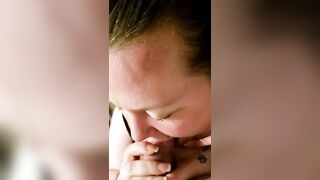 POV oral sex from my BBW Milf girlfriend