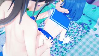 Sailor Jupiter Fucks Sailor Mercury. Sailor Moon Lesbian Cartoon.