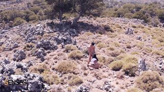 Cinematic Drone Porn - Sloppy Oral Sex into the Mountains