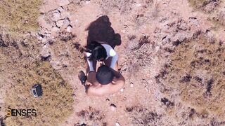Cinematic Drone Porn - Sloppy Oral Sex into the Mountains