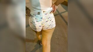 Walking and Flashing into view thru Pajamas into Park