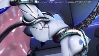Demi (subverse) being banged by tentacles (animation by kaminakirei)