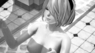 【MMD R-teenagers SEX DANCE】HOT WHITE BOOTY EXTREME SEX 大きなお尻 [MMD]