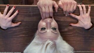 Tied inside wall stock blonde butt nailed