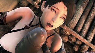 【MMD R-teenagers SEX DANCE】MOMIJI DEMON HUNTER GODDESS LONG BUTT INSANE PLOWED 激しいセックス [MMD]
