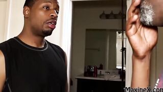 Crazy Sexy Perverted Big Tit oriental Maxine X Takes LARGE Meat Up