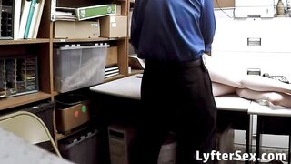 Slim Shoplifting Eighteen Rough Boned on Camera