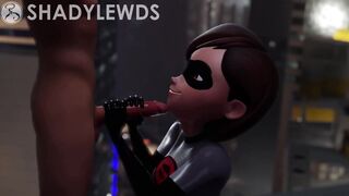 Helen Parr Rooftop Hand Job (Grey Suit)