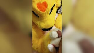 Long Furry Hand Job