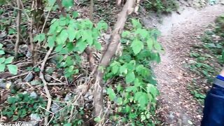 Fucking into the Forest with Facial and Cum Walk