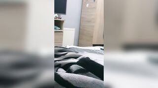 Step Cougar Pulled off Ripped Jeans Fucking Step Son while Watching Porn XXX