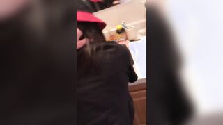 Big Tit cougar Takes it Rough inside the Wc