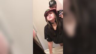Big Tit cougar Takes it Rough inside the Wc