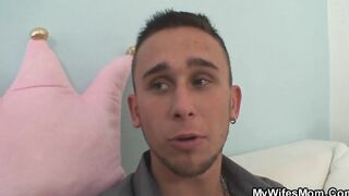 Bald-twat milf inlaw seduces him inside taboo sex