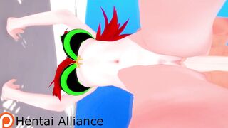A RED HEAD FUCKS PERFECTLY ON THE BEACH WITH HER FRIEND : 3D Animated