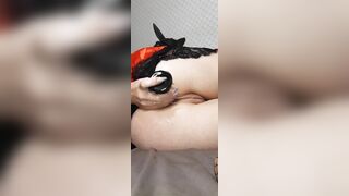 Plowed Butt with Ebony Dick