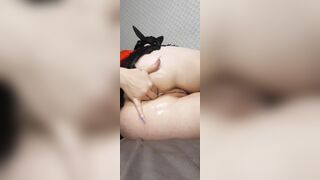Plowed Butt with Ebony Dick
