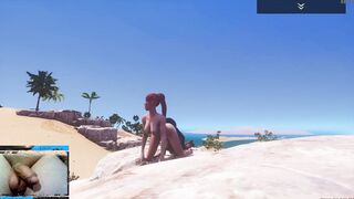 Nude Cutie Lesbians have Sex on a Outdoors Beach. Wild Life