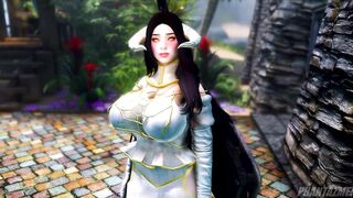 Fucking Albedo Intensively after a Amazing Day of Work - 3d Uncensored Cartoon Skyrim Porn pov