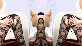 African Body Pantyhose. 2 18 Year Old Girls Teasing into Ebony Mesh Body Underwear Hottie Panties. FULL two