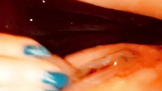 Nasty Bimbo Feeds her Cunt a Cucumber