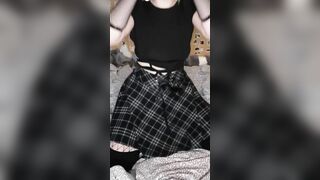 German Huge Tittie Gothic School Girl Gets Naked after School - Joyliii