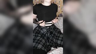 German Huge Tittie Gothic School Girl Gets Naked after School - Joyliii