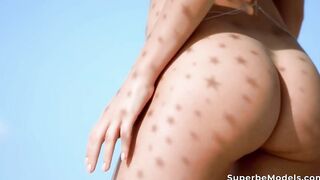 Nubile 18 Year Old Bright Star Takes Her Clothes And Teases Herself